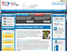 Tablet Screenshot of nh-hvac.com